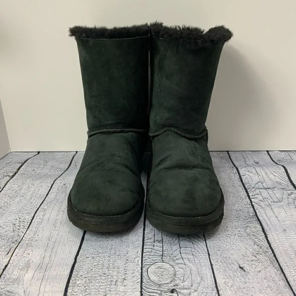 UGG Australia black bow tie boots